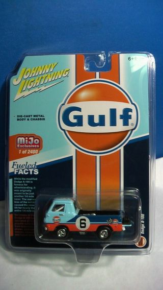 Johnny Lightning 1/64 Mijo Exclusives Dodge A - 100 Gulf