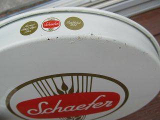 Vintage 1960s Schaefer Beer Serving Tray 12 