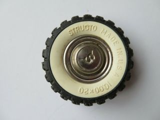 Vintage Structo Tire With An S In Hub 2 3/8 " Diameter