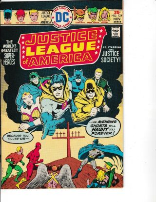 Bronze Age 6 Pk,  Justice League Of America,  Iss 124,  125,  127,  128,  129,  130 (7.  0 - 8.  0)