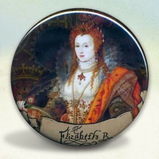 Queen Elizabeth I Tudors Rainbow Portrait Royality Pocket Mirror Tartx