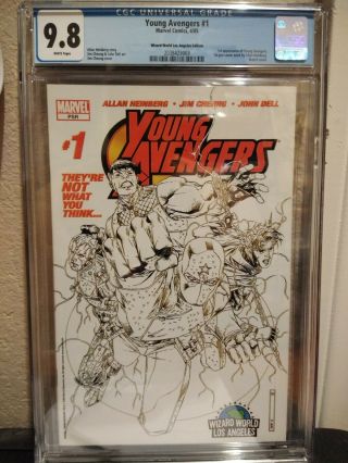 Young Avengers 1 Cgc 9.  8 Wizard World Sketch Variant
