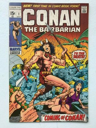 Conan The Barbarian 1 - 1st App Conan (1970) Barry Windsor Smith Marvel Nm -