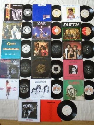 Joblot Queen Freddie Mercury 7 " Record X 16 Bohemian Rhapsody Etc