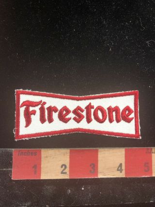 Vintage Firestone Tire & Auto Service Advertising Patch 96mn