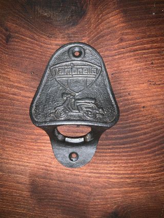 Cast Iron Bottle Opener/wall Mounted/heavy/vintage Style/rustic/lambretta