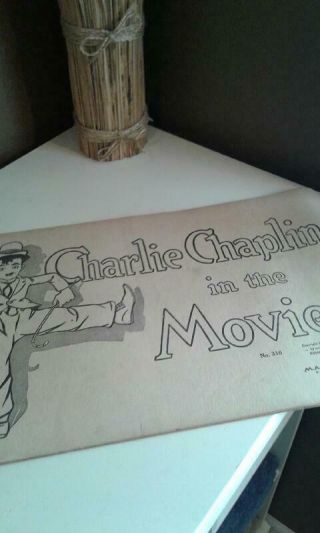 Charlie Chaplin in the Movies No.  316 1917 Paint/Color Book M.  A.  Donohue & Co 3