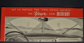 1950 Mercury Washer Sales Brochure Folder 50 Not A Reprint
