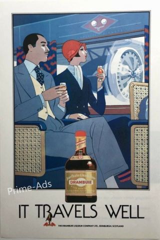 1987 Drambuie Liqueur Vintage Art Uk Mag Print Ad