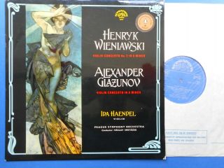Supraphon Wieniawski / Glazunov Violin Concertos Ida Haendel Near