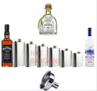 1 4 5 6 7 8 9 10 18 Oz Hip Flask Stainless Steel Pocket Drink Whisky Flasks Top