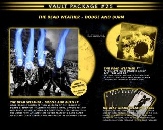 Third Man Records Vault 25 Dead Weather Jack White Glitter Cover Nib Dodge &burn