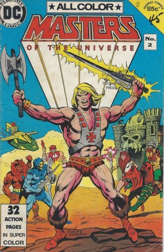 Dc Comics 1984 Australian Edition Masters Of The Universe 2 He - Man 1 Reprint