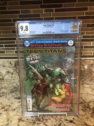 Teen Titans 12 Cgc 9.  8 Nm White Pages 1st Batman Who Laughs Dark Nights Metal