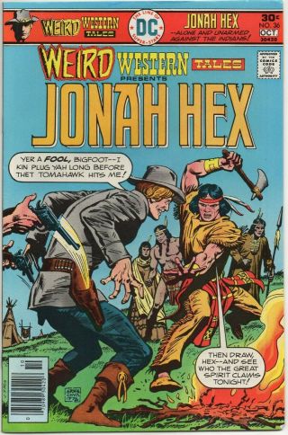 Weird Western Tales No.  36 Sept - Oct 1976 8.  0 Vf Dc Jonah Hex