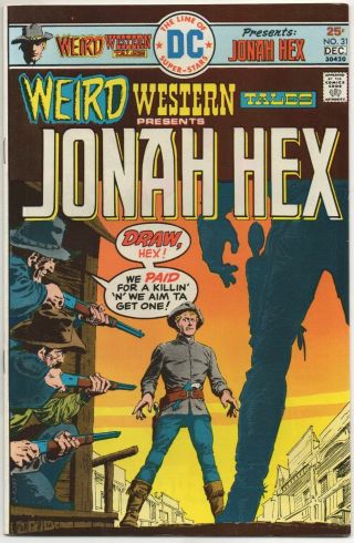 Weird Western Tales No.  31 Nov - Ded 1975 8.  0 Vf Dc Jonah Hex