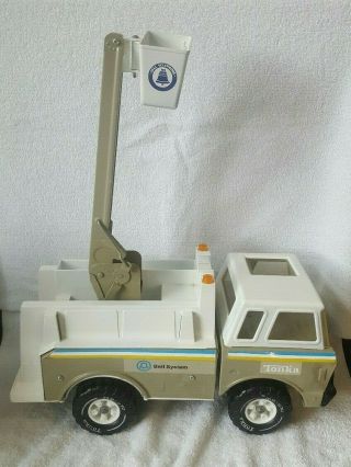 Rare 1978 Vtg Bell Systems Telephone Mighty Tonka Toy Truck Boom Vehicle 19 "