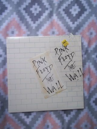 Pink Floyd Columbia Double Lp The Wall.  First Pressing With Hype Insert/sticker