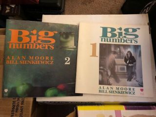 Big Numbers 1 & 2,  (1990) By Alan Moore,  Bill Sienkiewicz,  Very Rare,  See Photos