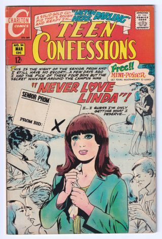 Teen Confessions 54 (1969) Rare; Double Cover ; Nm - 9.  2