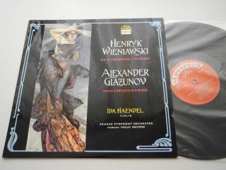 Wieniawski Glazunov Violin Conc.  Ida Haendel Violin Supraphon Red St Nm Lp |18