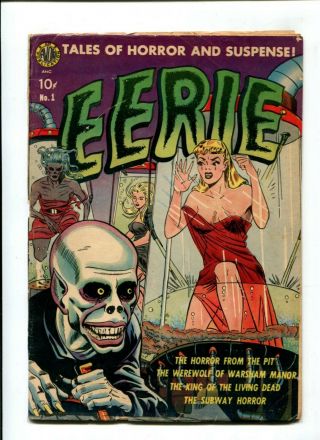 Eerie 1 Vintage Avon Publication Comic Golden Age 10c Key Bondage Zombie Cover