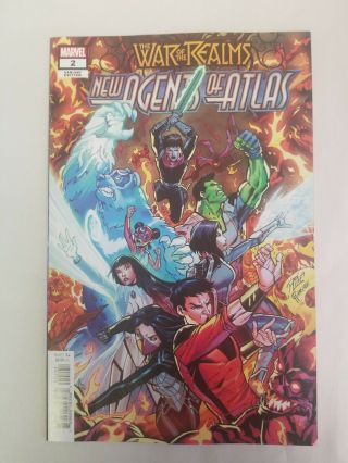 War Of The Realms Agents Of Atlas 2 Marvel 1:25 Ron Lim Variant Cover Vf