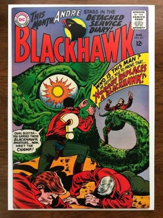 Blackhawk 211 Nm - 9.  2 Exceptional Spine Newstand Color Straight Edges