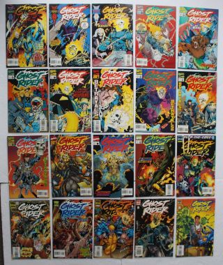 Ghost Rider 1990 - 1998 Blackout Werewolf Hyde Wolverine Punisher Gambit 51 - 70 Vf