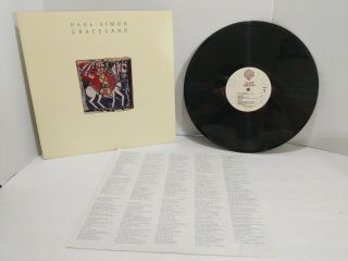 Paul Simon Graceland 1986 Vinyl Nm Authentic Warner Bros