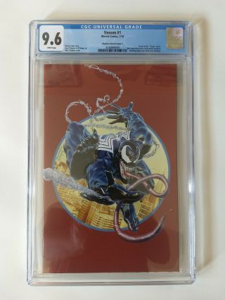 Venom 1 Mike Mayhew Virgin Homage Cover C Variant Cgc 9.  6 Krs/unknown Exclusive