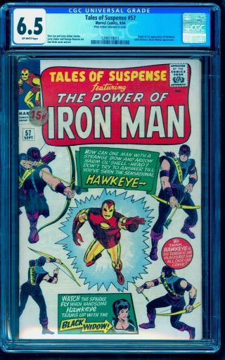 Tales Of Suspense 57 Cgc 6.  5 1st First Hawkeye Also See Our 52