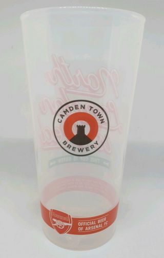 Camden Town Brewery Branded Official Beer Of Arsenal Fc 2019 Reusable Pint Cups