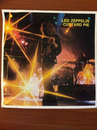 Led Zeppelin Custard Pie 3 Lp Vinyl Record Live In Offenbach Mar 24 1973