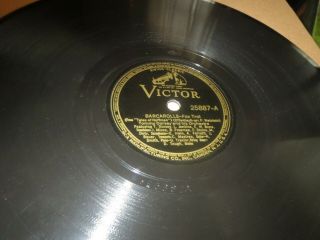 78rpm Victor 25887 Tommy Dorsey,  Barcarolle / Canadian Capers,  Sharp V,  To E -