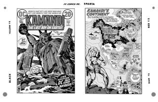 Jack Kirby Kamandi 1 Cover And Pin Up Rare Large Production Art