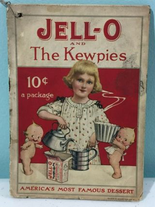 1915 Jell - O And Kewpies Recipe Booklet Jello Antique Lithography Vintage