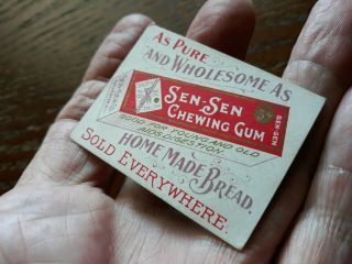 Vintage Advertising Trade Card Sen - Sen Throat Breath Perfume Chewing Gum