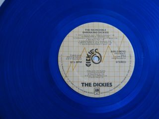 DICKIES The incredible shrinking Dickies A&M RECORDS LP Stickered Sleeve Blu 5