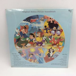 Pinocchio Walt Disney Picture Disc LP 3102 2