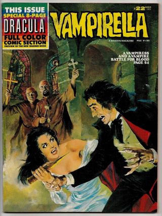 Vampirella 22 March 1973 Fine,  6.  5 Warren Publishing