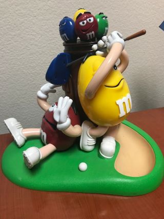 M&m Chocolate Candy Golf Bag Dispenser With All 4 Colors Of M&m 