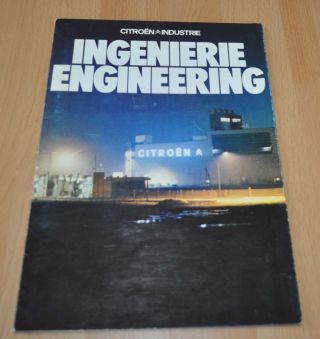 Citroen Industrie Ingenierie Engineering Brochure Prospekt Prospectus Fr Edition
