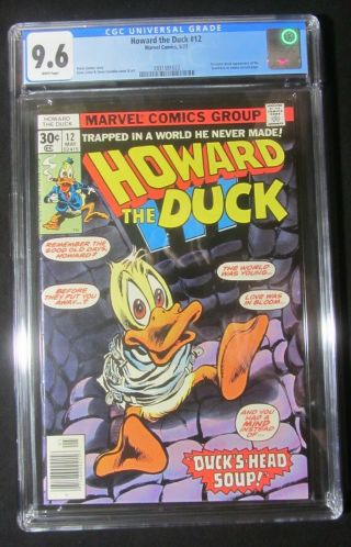 Howard The Duck 12 Cgc 9.  6.  1st " Kiss " Gene Simmons,  Paul Stanley & Ace Frehley