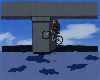 Golden Boy,  Kintaro Oe Jumps Off A Bridge Animation Cel,  Prod.  Drawing,