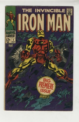Iron Man 1 (marvel - 5/68) 6.  5 Fn,  Origin Retold; 1st Issue