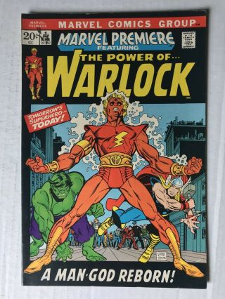 Marvel Premiere 1 Warlock 1972 First Appearance,  Origin Adam Marvel Infinity