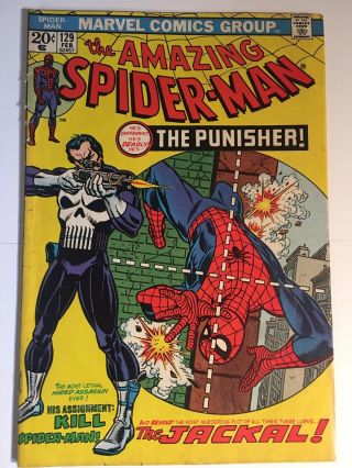 Spider - Man 129 1st Punisher.  Consider F To Vf.  No Missing Pages