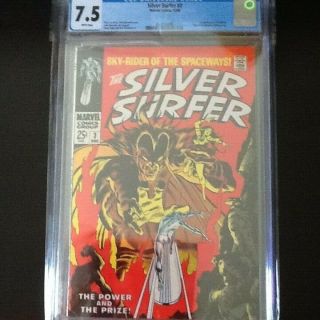 Silver Surfer 3 Cgc 7.  5 White Pages First Mephisto