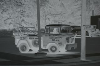 1963 Great Truck Atlantic Gas Station Negative Main & Shady,  Endwell,  Ny Large